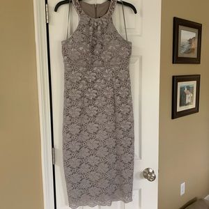 Sliver evening dress